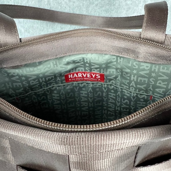 Harveys Seatbelt Handbag‎ Tote Dark Brown Woven Shoulder Bag - Picture 9 of 12
